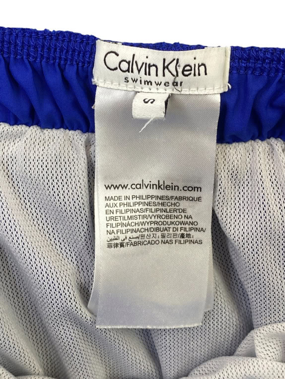 CALVIN KLEIN SWIMWEAR ΣΟΡΤΣ ΚΟΛΥΜΒΗΣΗΣ ATHLETIC ΜΠΛΕ ΑΝΤΡΙΚΟ PRE OWNED S