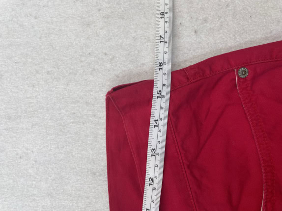 CALVIN KLEIN ΤΖΙΝ ΠΑΝΤΕΛΟΝΙ MINIMAL ΚΟΚΚΙΝΟ ΓΥΝΑΙΚΕΙΟ PRE OWNED
