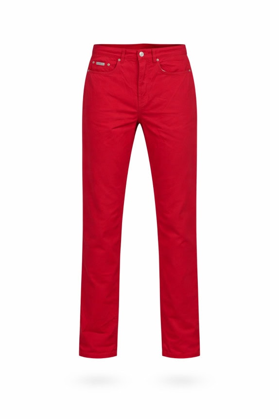 CALVIN KLEIN ΤΖΙΝ ΠΑΝΤΕΛΟΝΙ MINIMAL ΚΟΚΚΙΝΟ ΓΥΝΑΙΚΕΙΟ PRE OWNED