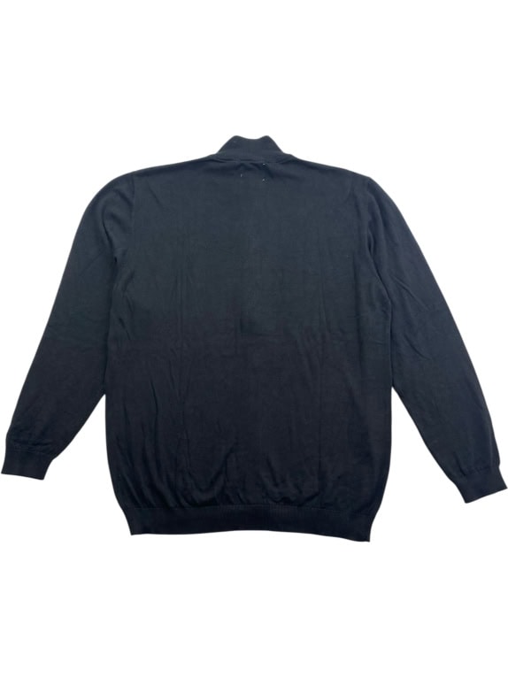 Camel Active Cardigan lavorato a maglia nero con cerniera da uomo XXL