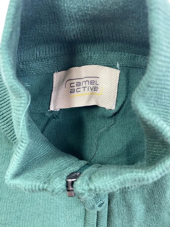 CAMEL ACTIVE Ζακέτα Πλεκτή Vintage Λογότυπο Πράσινο Ανδρικό XL