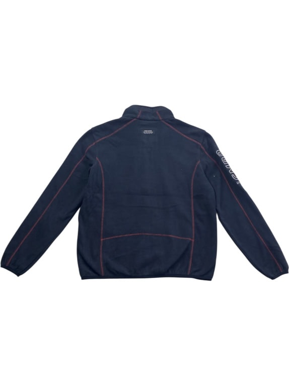 Camp David Giacca in pile casual con logo blu scuro da uomo S