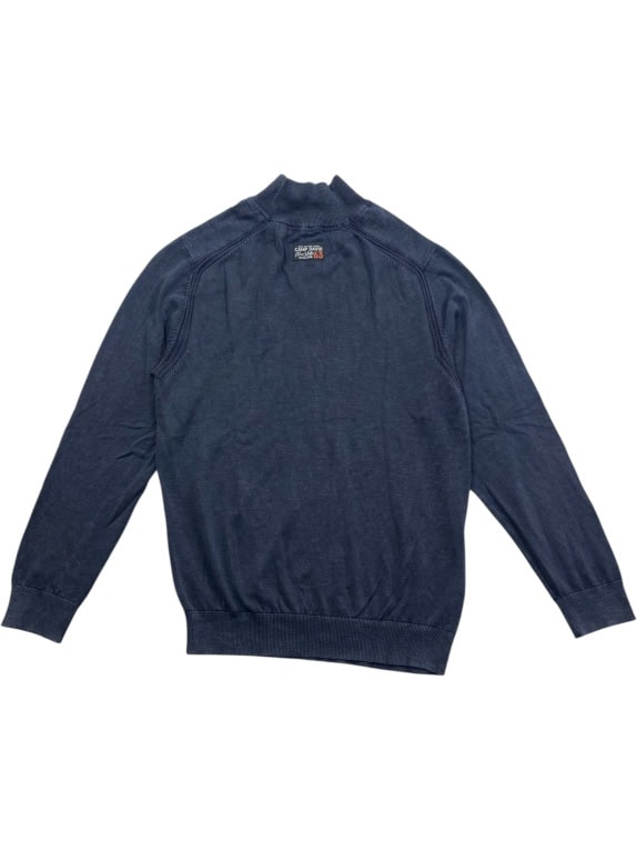 CAMP DAVID Φούτερ Half-Zip Graphic Print Μπλε Ανδρικό XL