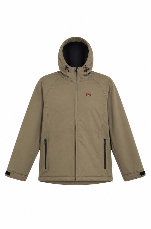 CANADIAN PEAK HOODIE MINIMAL BEIGE MEN PRE OWNED L