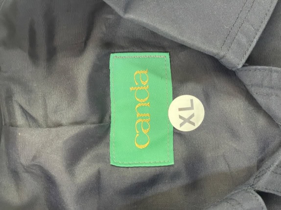 Y2K CANDA ΠΑΛΤΟ ΜΕ ΖΩΝΗ MINIMAL ΜΑΥΡΟ ΑΝΤΡΙΚΟ PRE OWNED XL