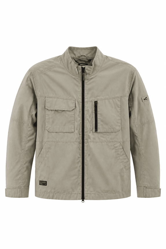 CAMEL ACTIVE  UTILITY JACKET BEIGE MEN PRE OWNED XXL