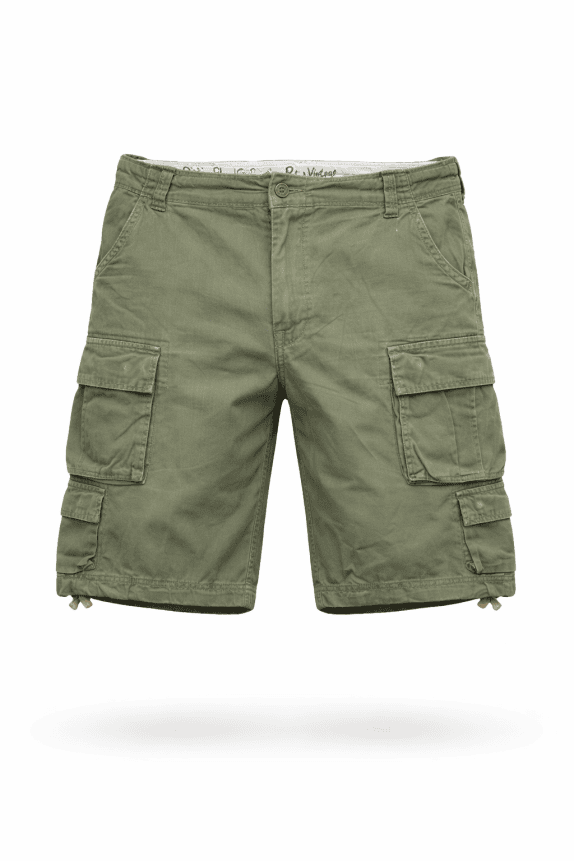 CARGO SHORTS MILITARY OLIVE MENS PRE OWNED 4XL