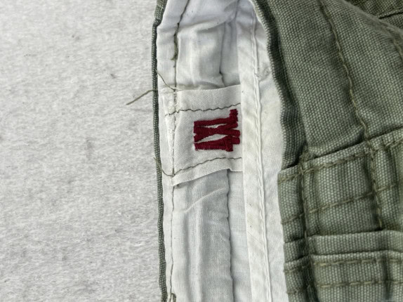 SHORTS CARGO MILITARY OLIVA UOMO PRE OWNED 4XL