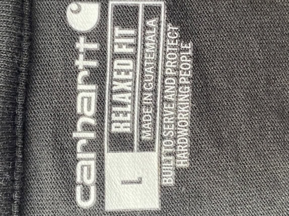 CARHARTT SLEEVELESS T SHIRT MINIMAL BLACK MEN PRE OWNED L