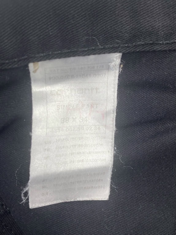 Carhartt Ανδρικό Παντελόνι Μαύρο XL