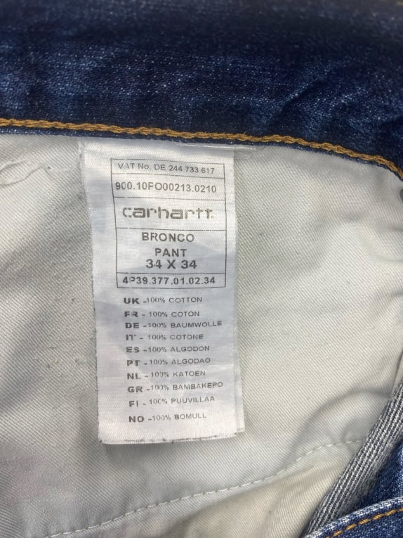 Carhartt Bronco Ανδρικό Τζιν Παντελόνι Μπλε L
