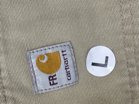 CARHARTT CARGO PANTS WORKWEAR BEIGE UOMO PRE OWNED L