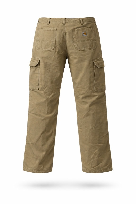 CARHARTT CARGO PANTS WORKWEAR BEIGE UOMO PRE OWNED L