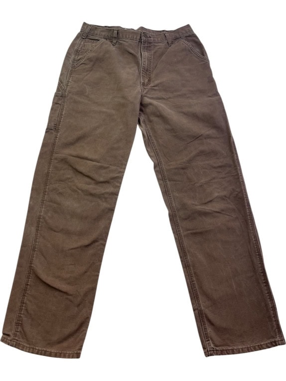 CARHARTT CARGO PANTS WORKWEAR BROWN ΑΝΤΡΙΚΟ PRE OWNED L