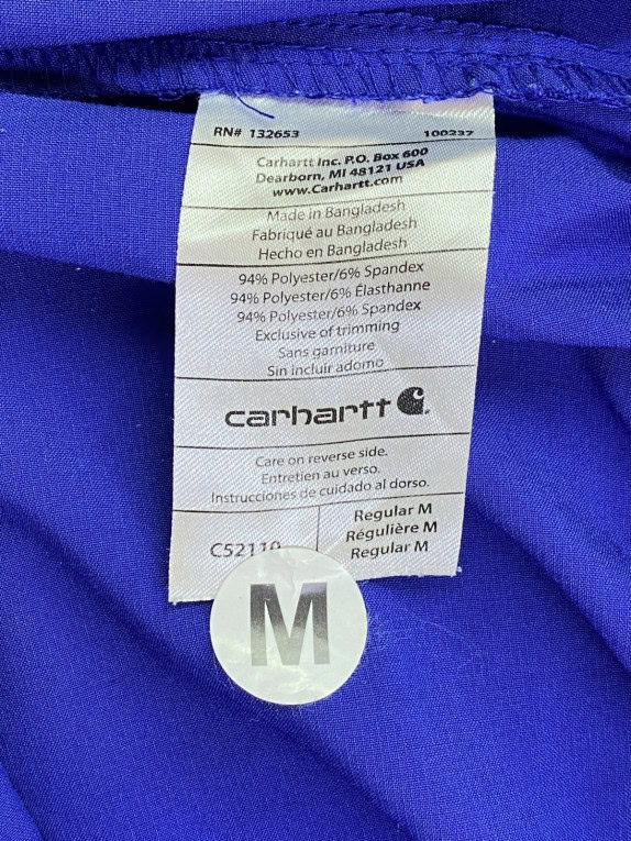 CARHARTT CARGO PANTS WORKWEAR ΜΠΛΕ ΑΝΤΡΙΚΟ PRE OWNED M
