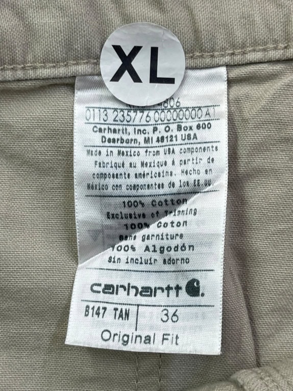 CARHARTT CARGO ΒΕΡΜΟΥΔΑ WORKWEAR ΜΠΕΖ ΑΝΤΡΙΚΟ PRE OWNED XL