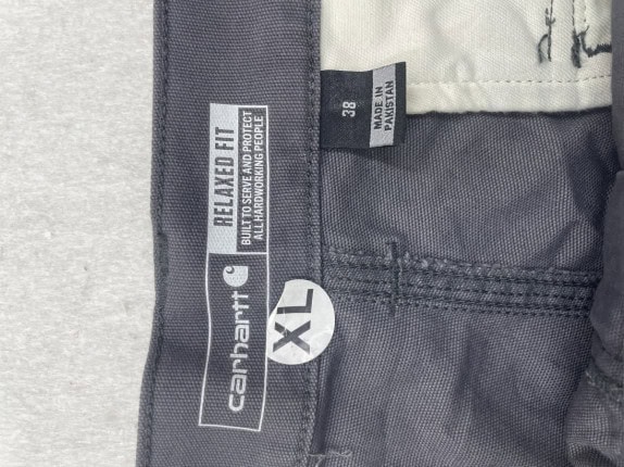 CARHARTT CARPENTER SHORTS WORKWEAR CHARCOAL ΑΝΤΡΙΚΟ PRE OWNED XL