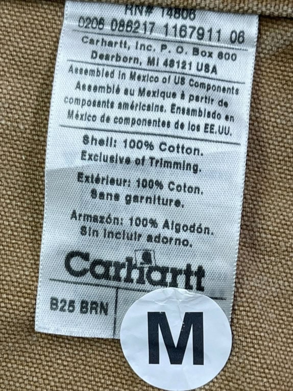 CARHARTT CARPENTER ΣΟΡΤΣ WORKWEAR ΚΑΦΕ ΑΝΤΡΙΚΟ PRE OWNED M