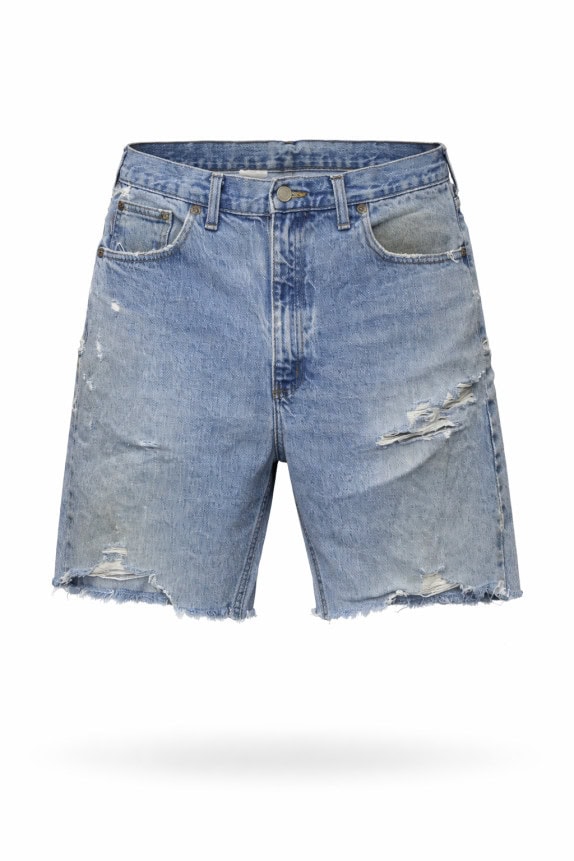 CARHARTT DENIM SHORTS VINTAGE WASHED BLUE ΑΝΤΡΙΚΟ PRE OWNED L