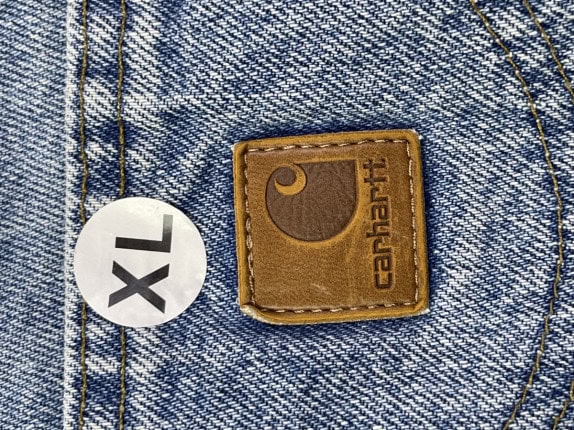 CARHARTT DENIM SHORTS VINTAGE WASHED BLUE ΑΝΤΡΙΚΟ PRE OWNED XL