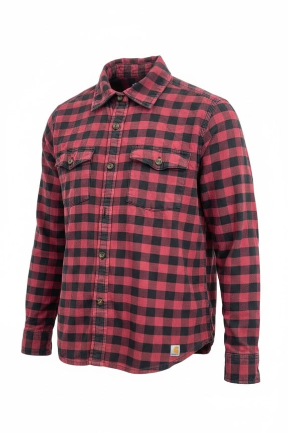 CARHARTT FLANNEL SHIRT WORKWEAR ΚΟΚΚΙΝΟ ΓΥΝΑΙΚΕΙΟ PRE OWNED M