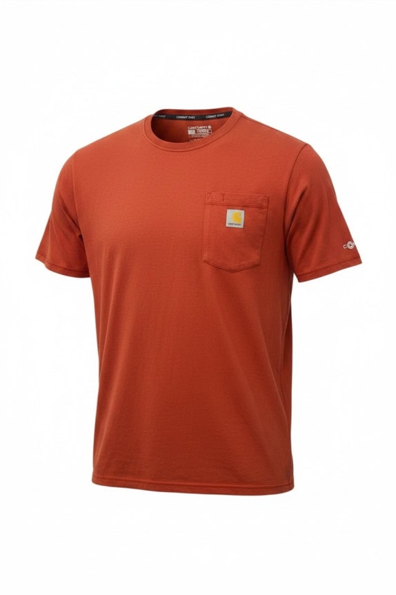 CARHARTT FORCE T SHIRT WORKWEAR RUST MENS PRE OWNED XL