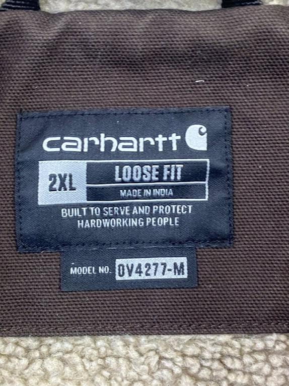 2005 CARHARTT WORKWEAR VEST BROWN MENS PRE OWNED 2XL