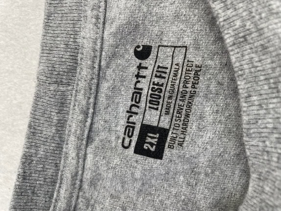 CARHARTT ΓΚΡΙ T SHIRT MINIMAL ΑΝΤΡΙΚΟ PRE OWNED 2XL