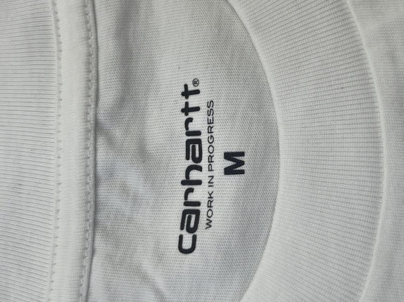 CARHARTT GRAPHIC TEE MINIMAL WHITE MEN PRE OWNED M