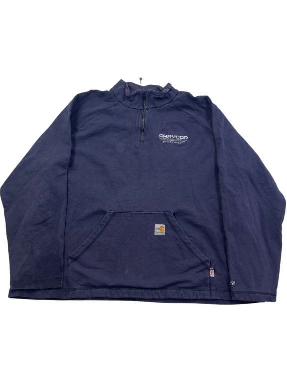 CARHARTT HALF ZIP ΦΟΥΤΕΡ WORKWEAR NAVY ΑΝΤΡΙΚΟ PRE OWNED XL