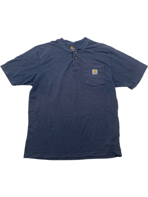 CARHARTT HENLEY ΜΠΛΟΥΖΑ WORKWEAR NAVY ΑΝΤΡΙΚΟ PRE OWNED M