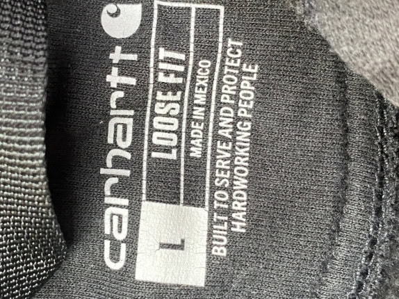 CARHARTT FELPA CON CAPPUCCIO GRAPHIC NERO UOMO PRE OWNED L