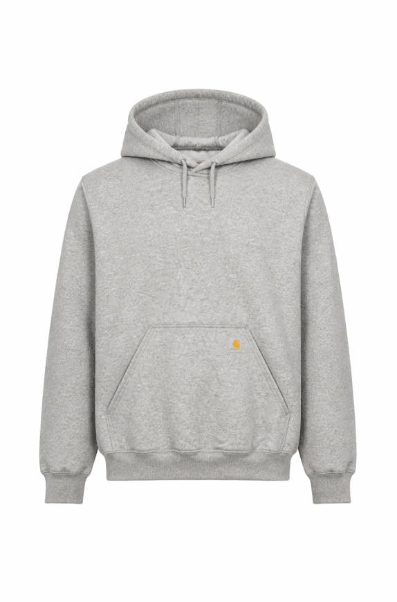 CARHARTT FELPA CON CAPPUCCIO MINIMAL GRIGIO UOMO PRE OWNED M