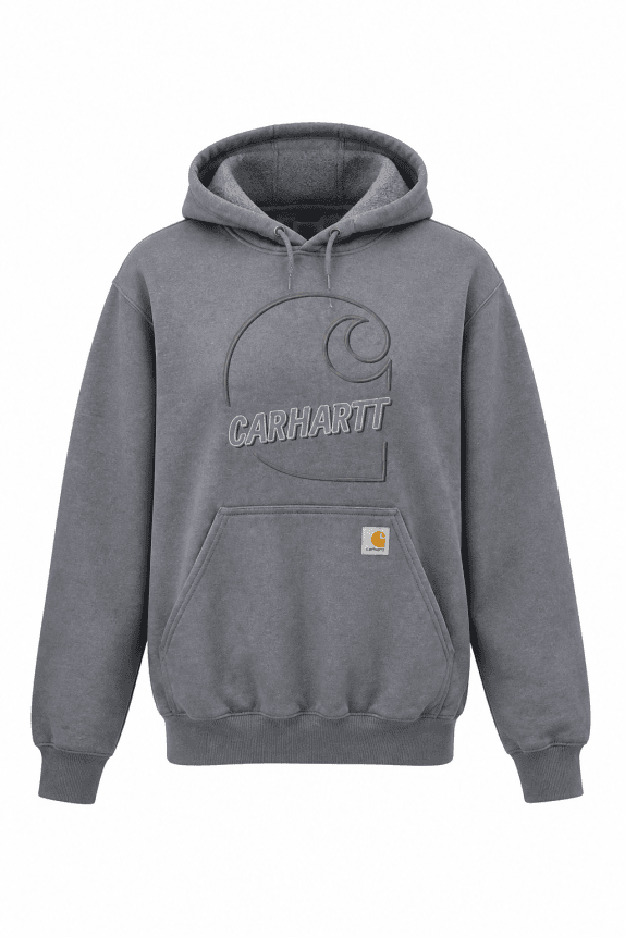 CARHARTT HOODIE OVERSIZED GRIGIO UNISEX PRE OWNED S