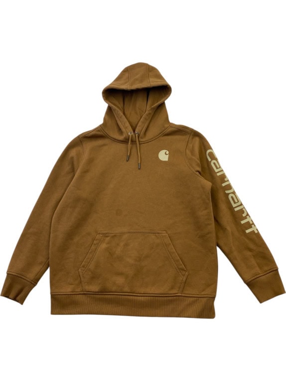 CARHARTT HOODIE STREETWEAR BROWN MEN PRE OWNED L