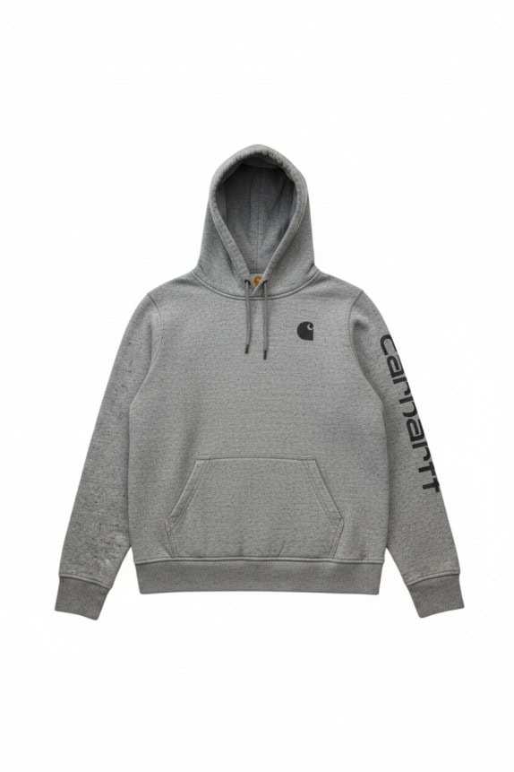 CARHARTT HOODIE STREETWEAR ΓΚΡΙ ΑΝΤΡΙΚΟ PRE OWNED M