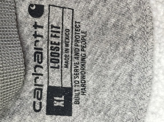 Y2K CARHARTT FELPA CON CAPPUCCIO STREETWEAR GRIGIO UOMO PRE OWNED XXL