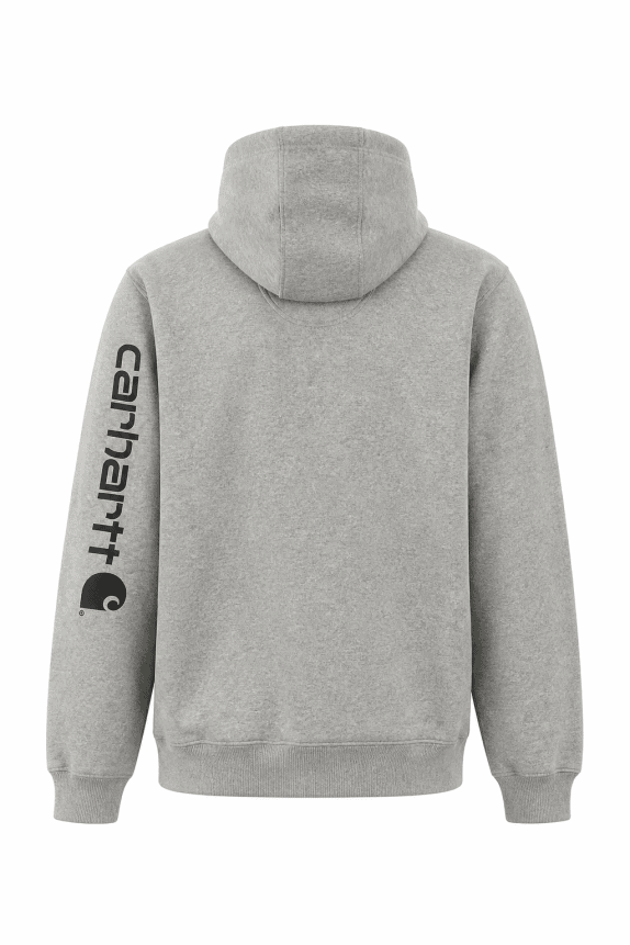 CARHARTT FELPA CON CAPPUCCIO STREETWEAR GRIGIO UOMO PRE OWNED S