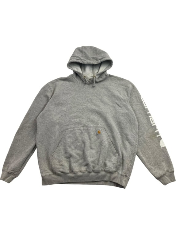 CARHARTT HOODIE STREETWEAR GREY UNISEX PRE OWNED L