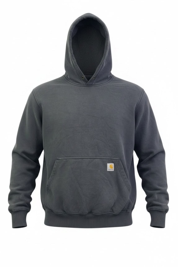 CARHARTT HOODIE WORKWEAR ΞΕΘΩΡΙΑΣΜΕΝΟ ΜΑΥΡΟ ΑΝΤΡΙΚΟ PRE OWNED M
