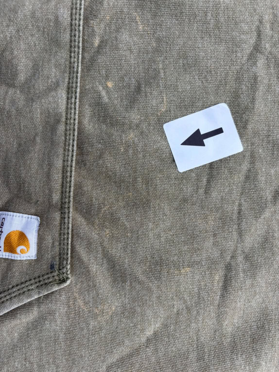 CARHARTT FELPA CON CAPPUCCIO WORKWEAR OLIVE UOMO PRE OWNED XL