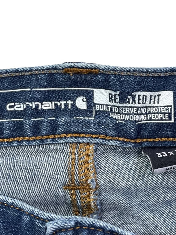 CARHARTT JEANS RELAXED FIT LOGO BLUE UNISEX M