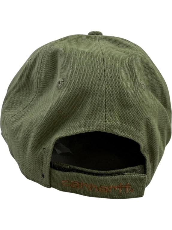 CARHARTT ΚΑΠΕΛΟ JOCKEY VINTAGE STYLE LEATHER LOGO PATCH ΓΚΡΙ UNISEX ONE SIZE