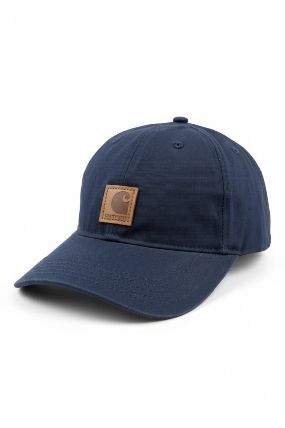 CARHARTT ΚΑΠΕΛΟ JOCKEY VINTAGE STYLE LEATHER LOGO PATCH ΜΠΛΕ UNISEX ONE SIZE