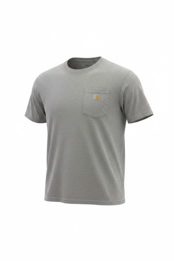 CARHARTT T SHIRT CON TASCHINO WORKWEAR GRIGIA UOMO PRE OWNED XL