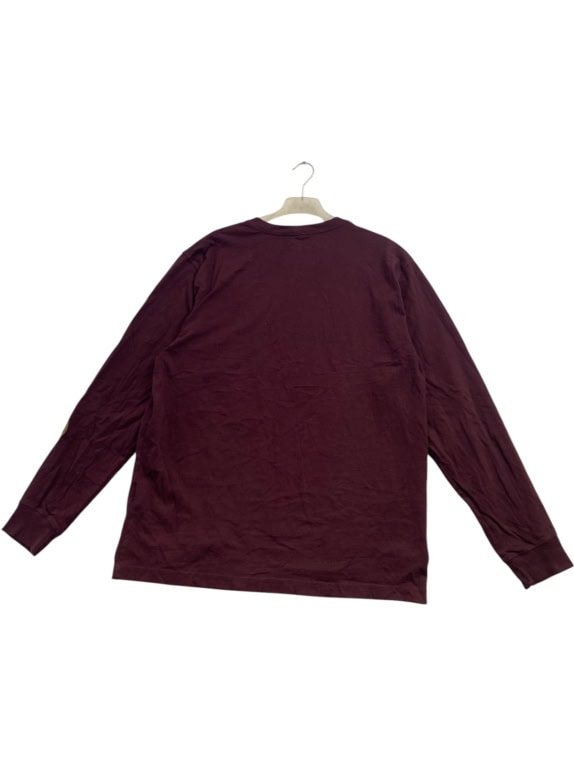 CARHARTT LONGSLEEVE T SHIRT WORKWEAR BURGUNDY ΑΝΤΡΙΚΟ PRE OWNED M
