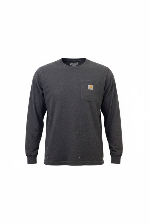 CARHARTT ΜΑΚΡΥΜΑΝΙΚΗ ΜΠΛΟΥΖΑ WORKWEAR CHARCOAL ΓΚΡΙ ΑΝΤΡΙΚΟ PRE OWNED M