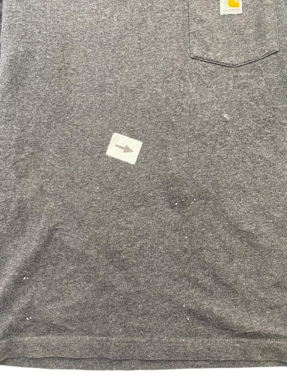 CARHARTT MAGLIA A MANICHE LUNGHE WORKWEAR GRIGIO CHARCOAL UOMO PRE OWNED M