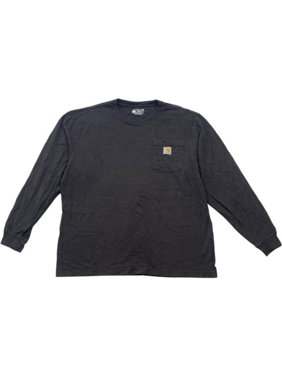CARHARTT MAGLIA MANICA LUNGA WORKWEAR FADED BLACK UOMO PRE OWNED L