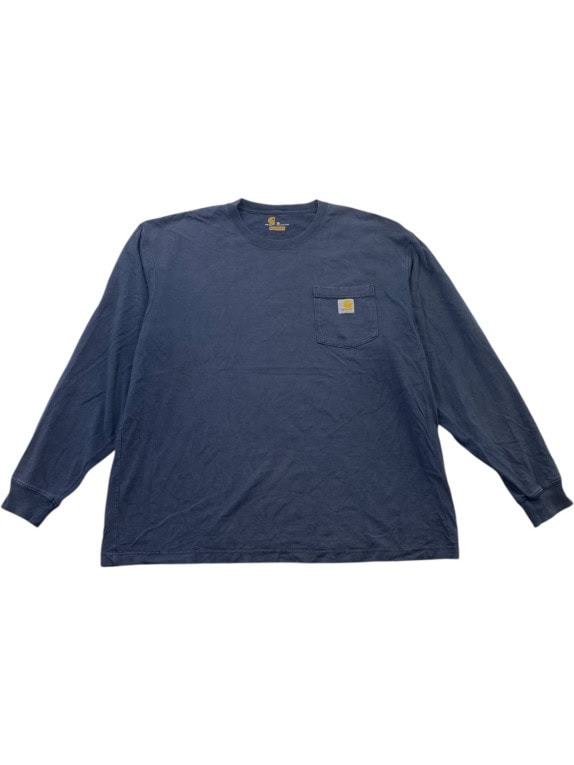 CARHARTT ΜΑΚΡΥΜΑΝΙΚΗ ΜΠΛΟΥΖΑ WORKWEAR FADED NAVY ΑΝΤΡΙΚΟ PRE OWNED XL